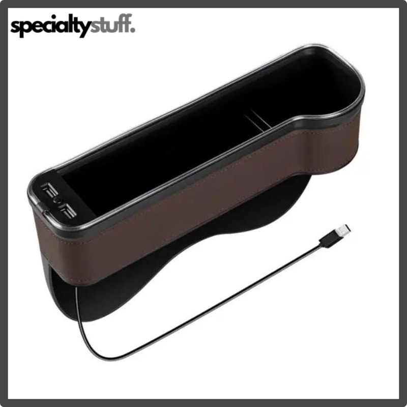 Storage Box with 2-USB Charger