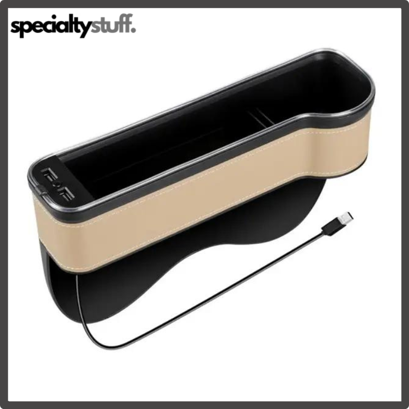 Storage Box with 2-USB Charger